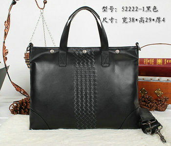 Bottega Veneta intrecciato VN briefcase 52222-1 blue